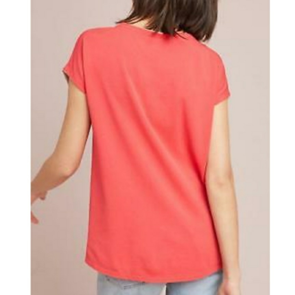 Anthro Aldomartins Floral V-Neck Pullover Top - Picture 2 of 6